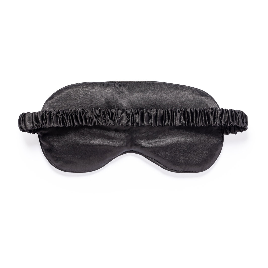 Slaapmasker satijn zwart - Afbeelding 2