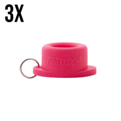 Universele PartyDop - Fluffy pink - 3 stuks