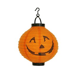 Pompoen lampion 20 cm papier oranje