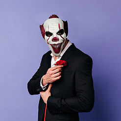 Alternative view of Halloween horrorclown masker