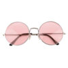Hippie ronde zonnebril | roze lenzen