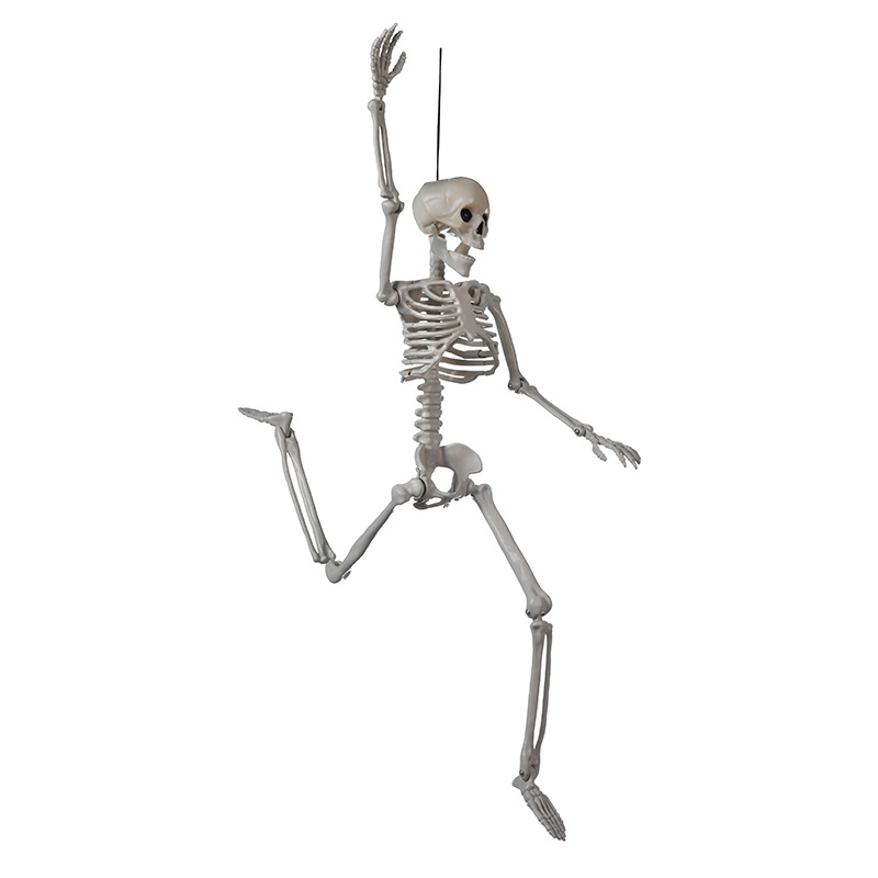 Halloween hangdecoratie skelet 40 cm wit - Afbeelding 2
