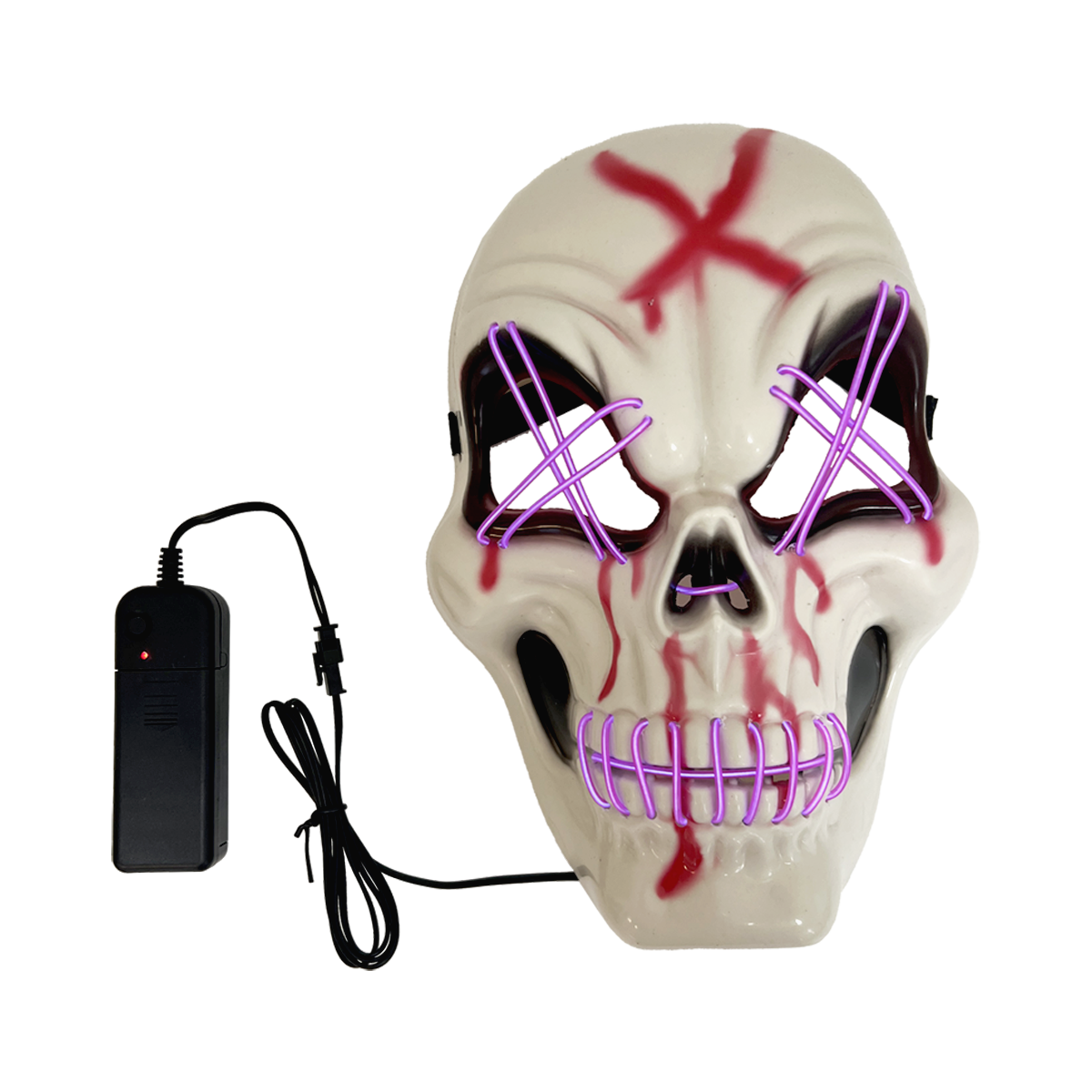 Halloween skull masker met verlichting