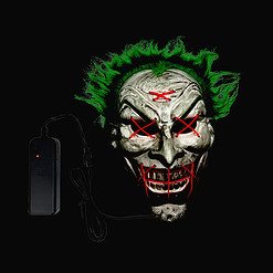 Alternative view of Halloween crazy clown masker met verlichting