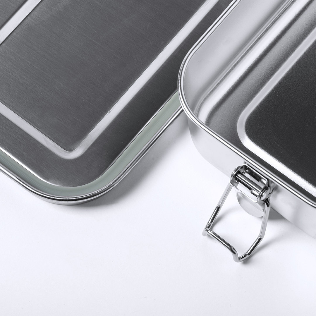 Broodtrommel RVS 750 ml zilver - Afbeelding 3