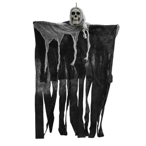 Halloween hangdecoratie geest 85 cm zwart