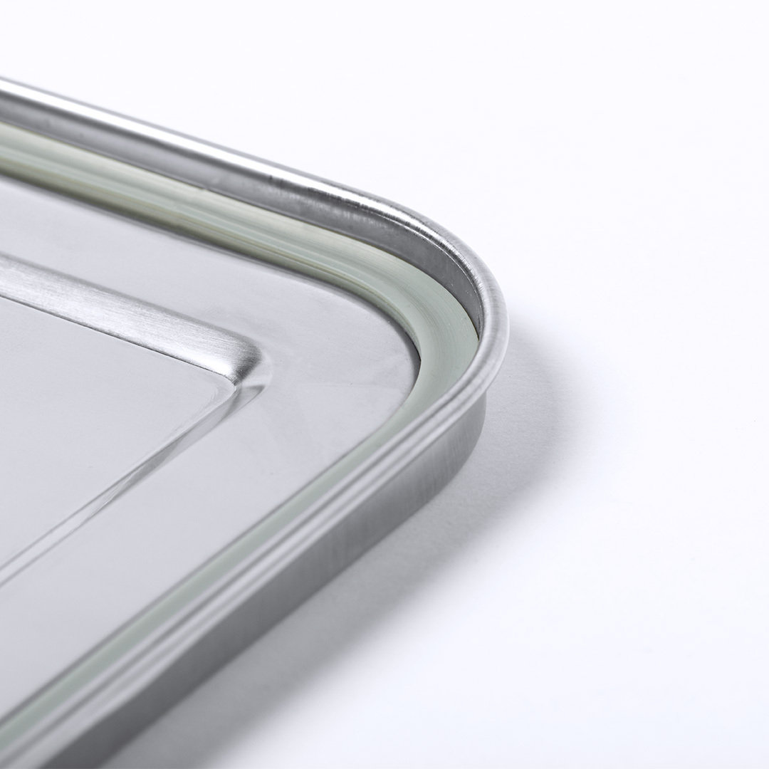 Broodtrommel RVS 750 ml zilver - Afbeelding 4