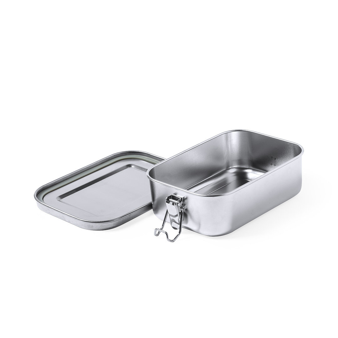 Broodtrommel RVS 750 ml zilver - Afbeelding 2