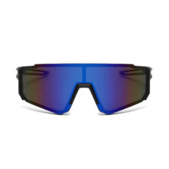 Alternative view of Zwarte sport zonnebril - Blauw/paars glas