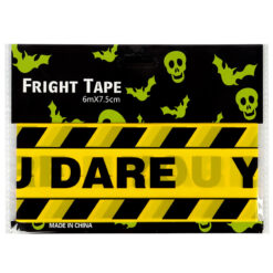 Alternative view of Halloween afzetlint You Dare 75 mm x 6 meter zwart/geel