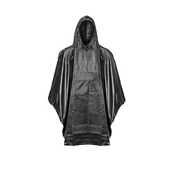 Luxe regenponcho zwart