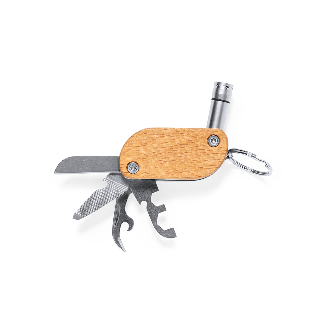 Multifunctionele sleutelhanger RVS