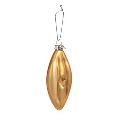 Santly gouden vagina kerstornament