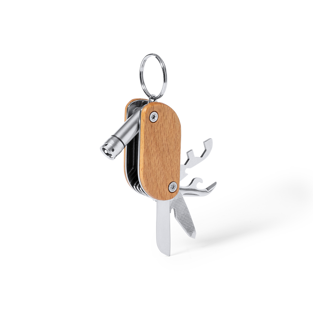 Multifunctionele sleutelhanger RVS - Afbeelding 5