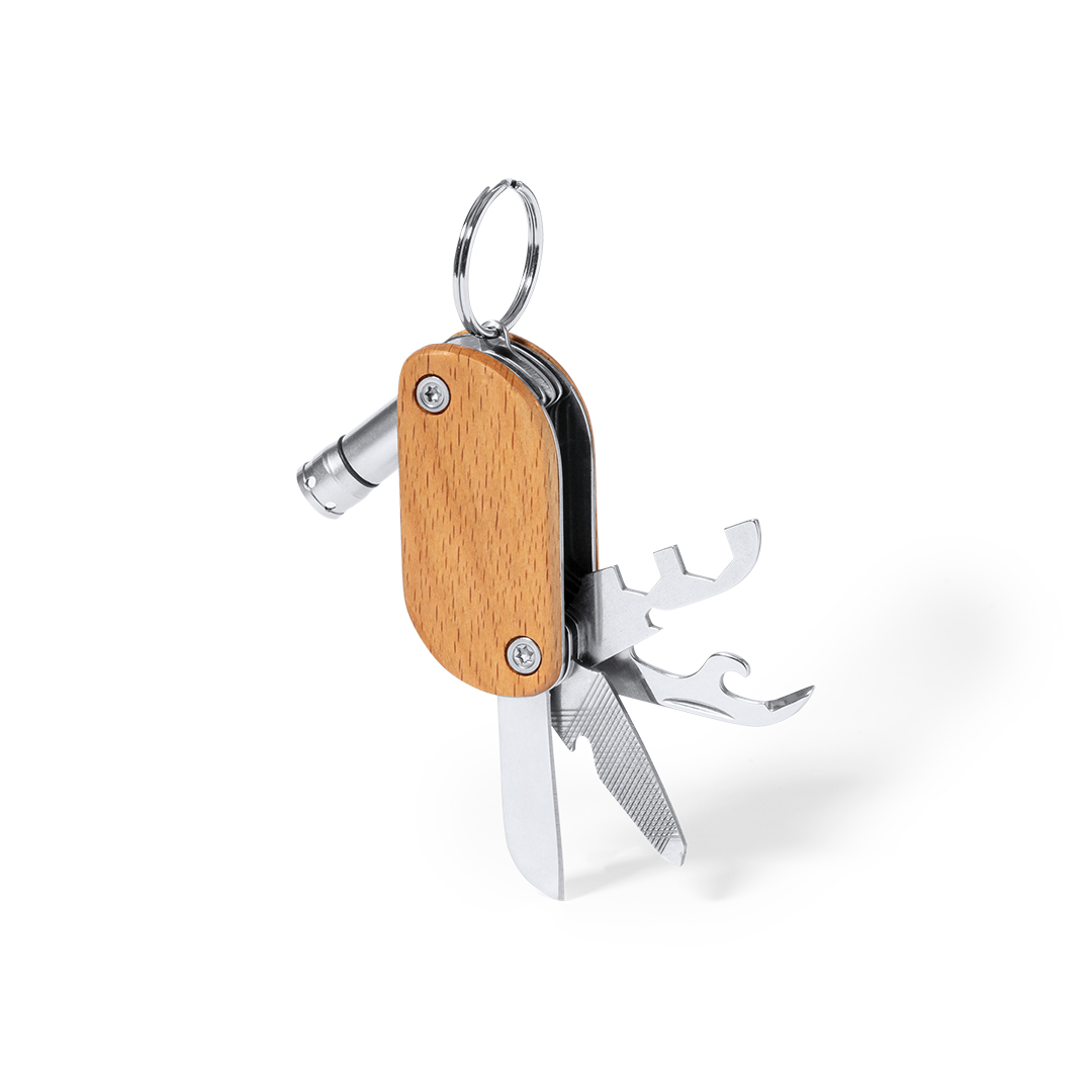 Multifunctionele sleutelhanger RVS - Afbeelding 2