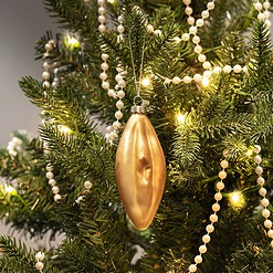 Alternative view of Santly gouden vagina kerstornament