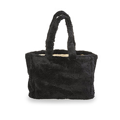 Yucka teddy shopper bag - Zwart