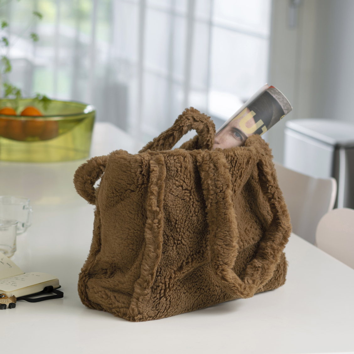 Yucka teddy shopper bag - Bruin - Afbeelding 3