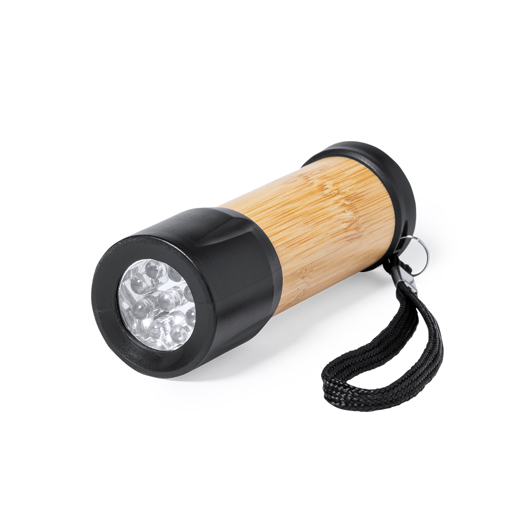 Zaklamp 9 LED - Bamboe