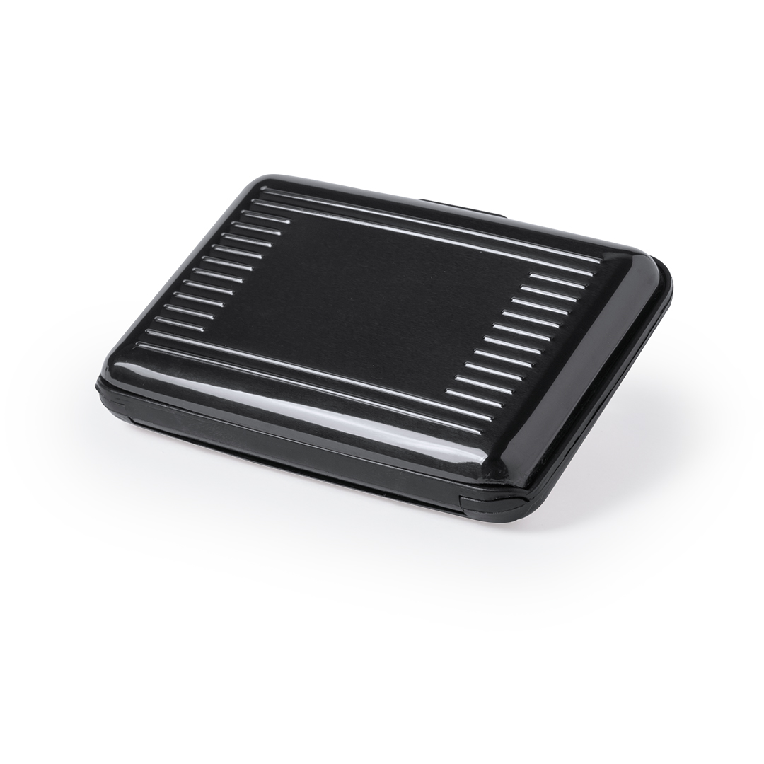 RFID pasjeshouder aluminium zwart - Afbeelding 3