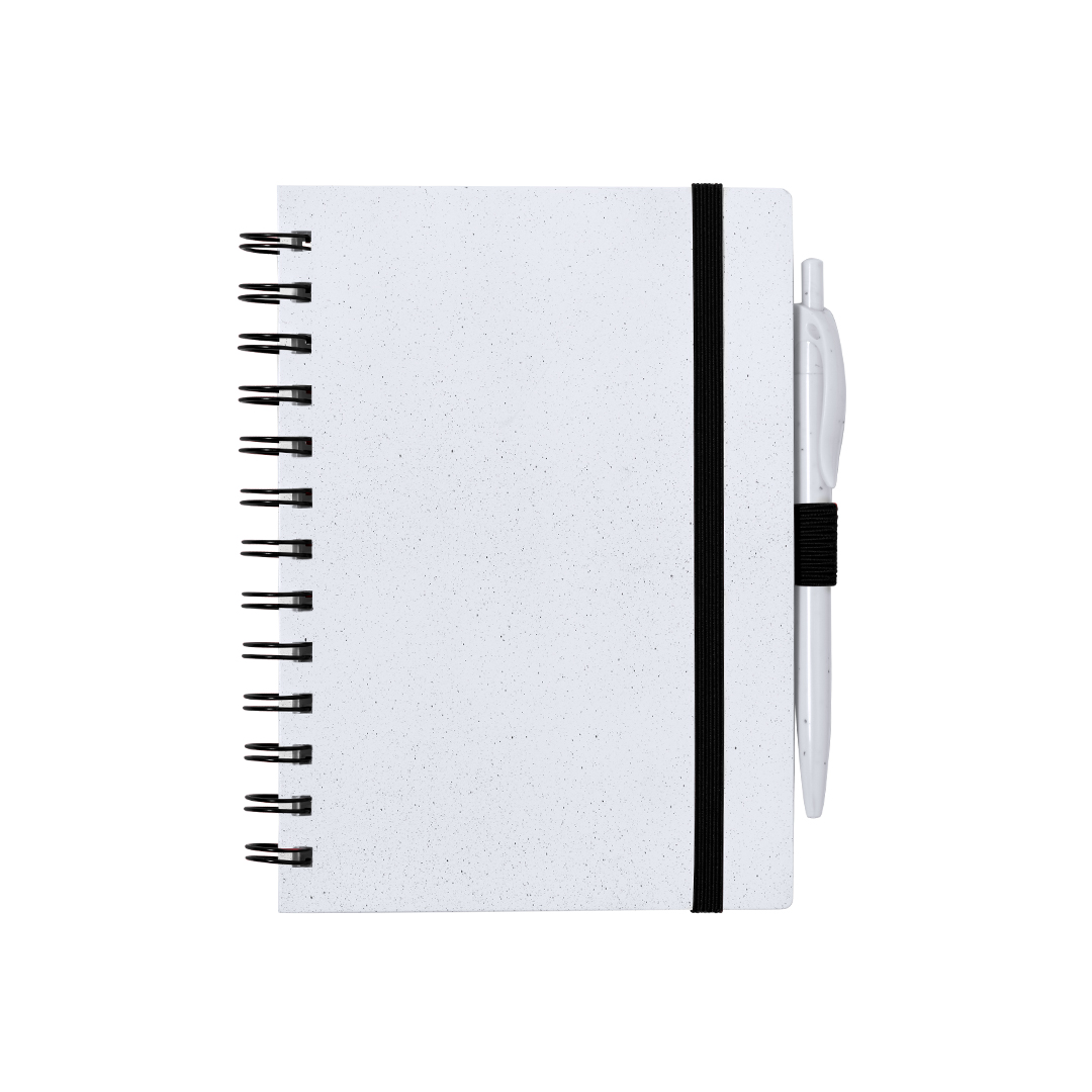 Notitieboek kunstleer met pen