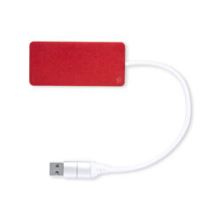 Alternative view of USB hub aluminium rood