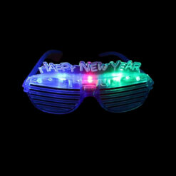 Alternative view of LED shutter bril transparant - Happy New Year