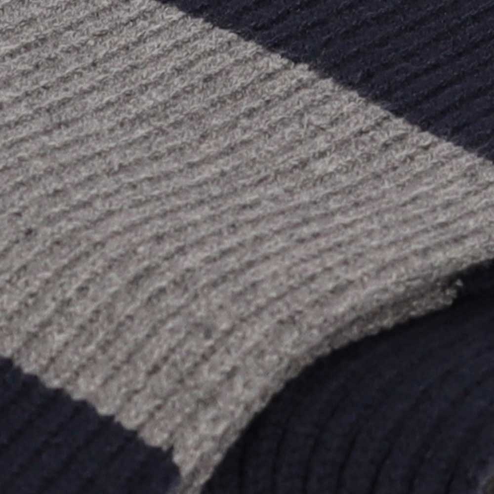Sjaal heren 180 x 20 cm gebreid navy - Afbeelding 3