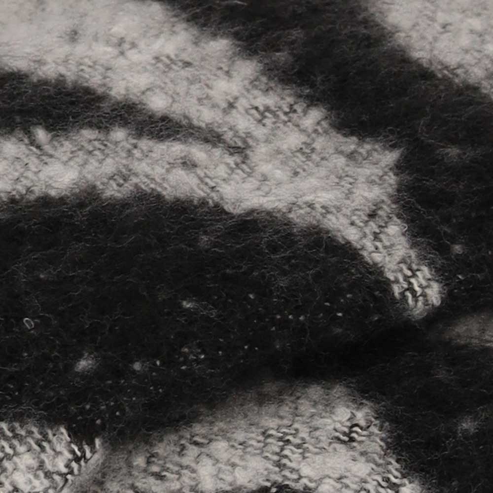Zebraprint sjaal 200 x 50 cm zwart/wit - Afbeelding 3