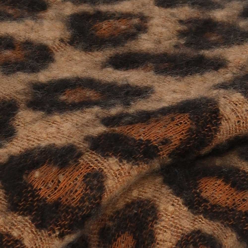 Panterprint sjaal 200 x 50 cm bruin - Afbeelding 3