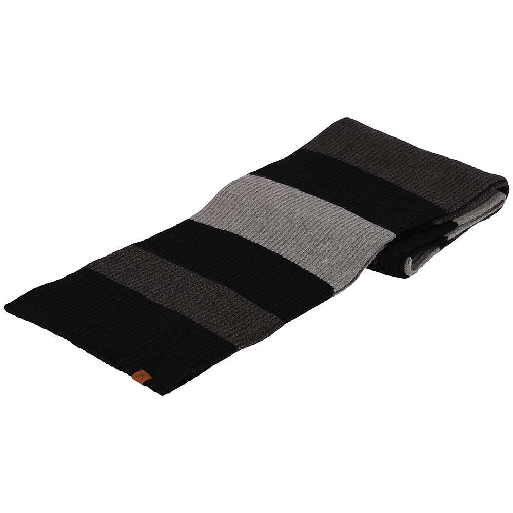 Sjaal heren 180 x 20 cm gebreid zwart - Afbeelding 2