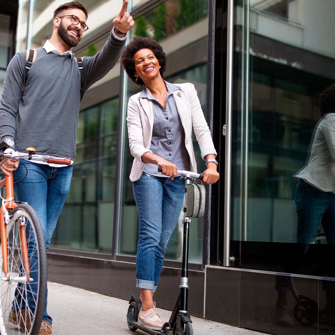 Verstelbare scootertas RPET grijs - Afbeelding 5