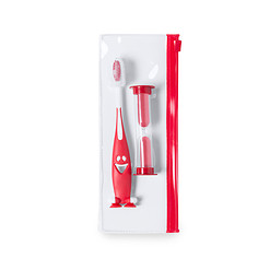 Reistandenborstel set rood