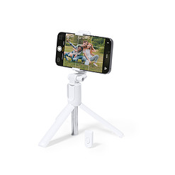 Alternative view of 2-in-1 selfiestick en statief wit