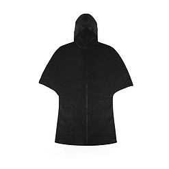 PEVA regenponcho met opbergzak zwart