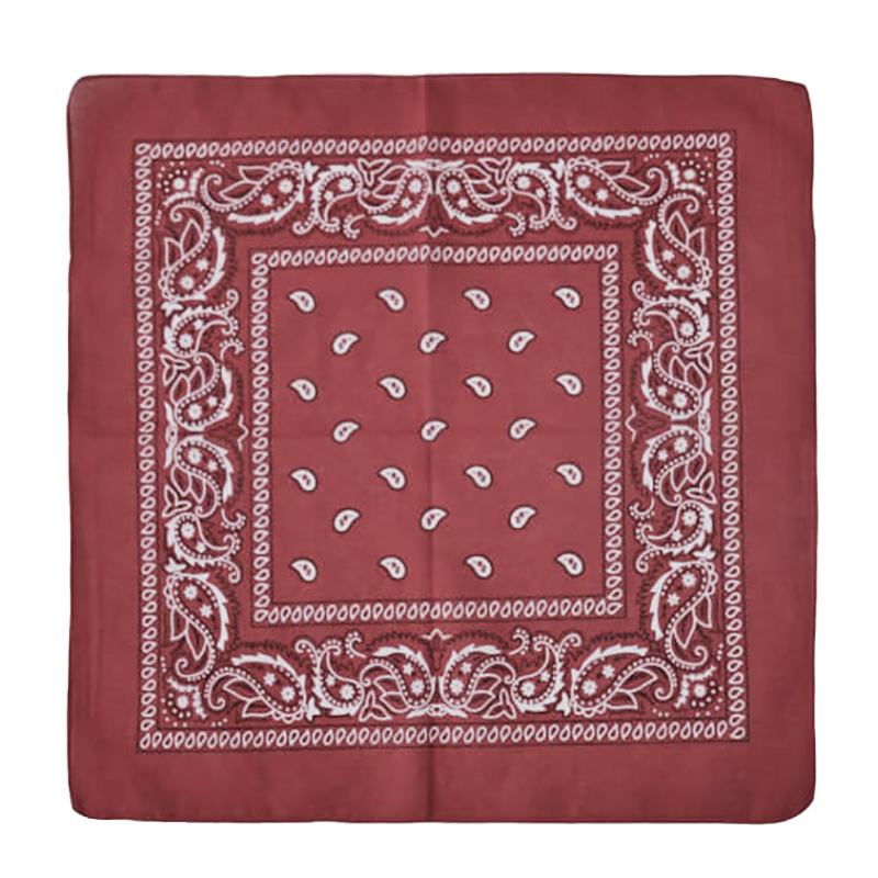 Boeren zakdoek bordeaux rood