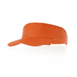 Verstelbare zonneklep katoen oranje