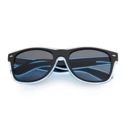 NEON zonnebril zwart - neon wit