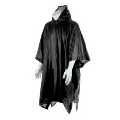 Alternative view of PEVA regenponcho met opbergzak zwart