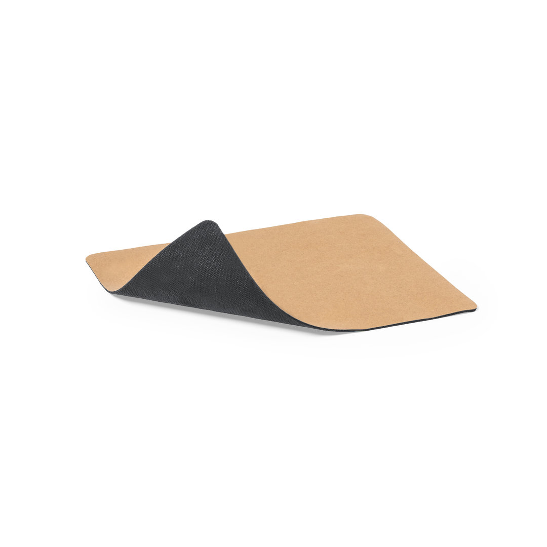 Muismat gerecycled papier antislip bruin/zwart - Afbeelding 2