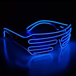 Alternative view of LED shutter bril blauw