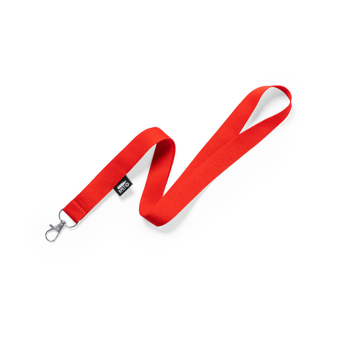 RPET keycord rood, 10 stuks - Afbeelding 2