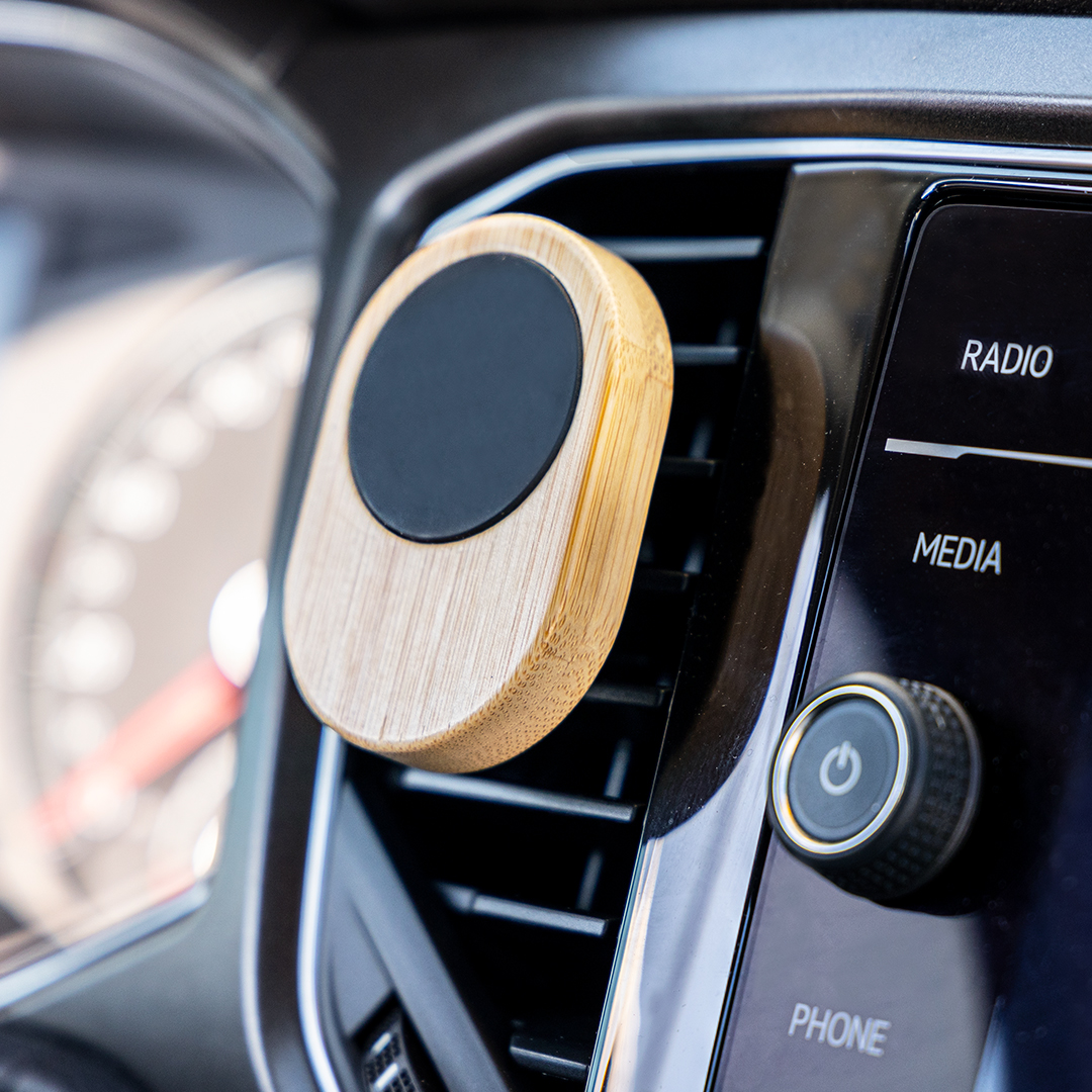 Magnetische auto telefoonhouder bamboe - Afbeelding 5