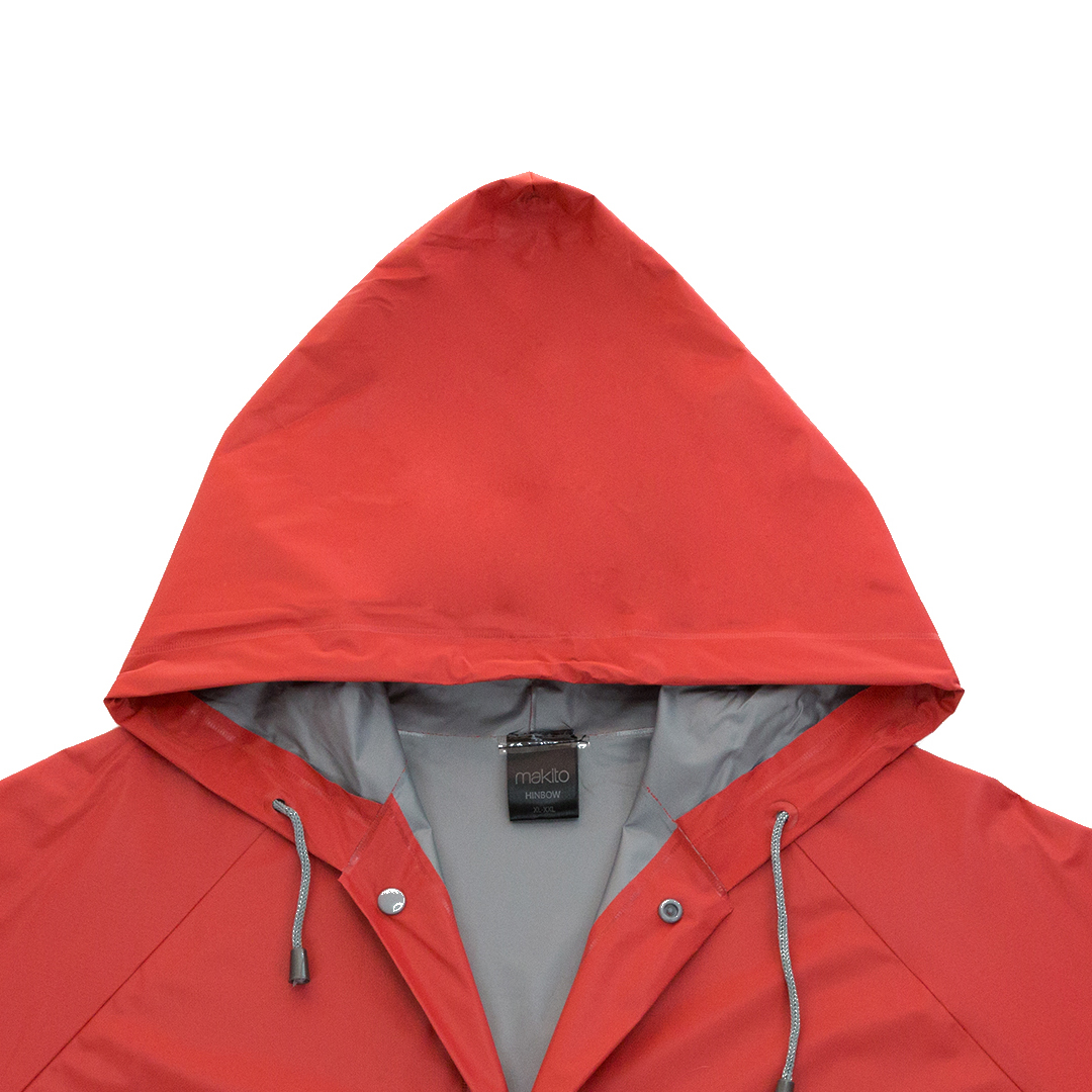 Luxe regenjas PVC rood - M/L - Afbeelding 4