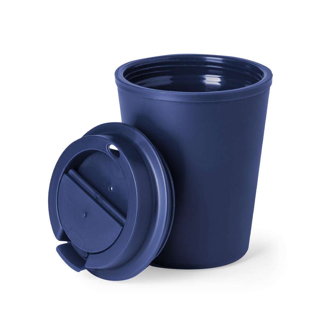 Dubbelwandige thermosbeker 300 ml blauw - Afbeelding 4