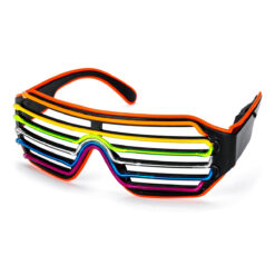 LED shutter bril regenboog