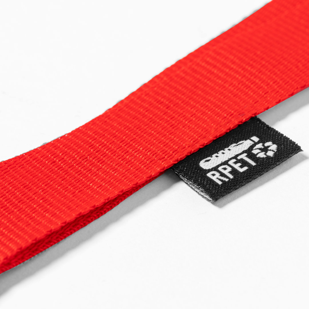 RPET keycord rood, 10 stuks - Afbeelding 3