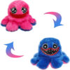 Mood octopus monster blauw/roze