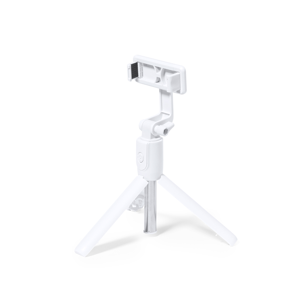 2-in-1 selfiestick en statief wit - Afbeelding 7