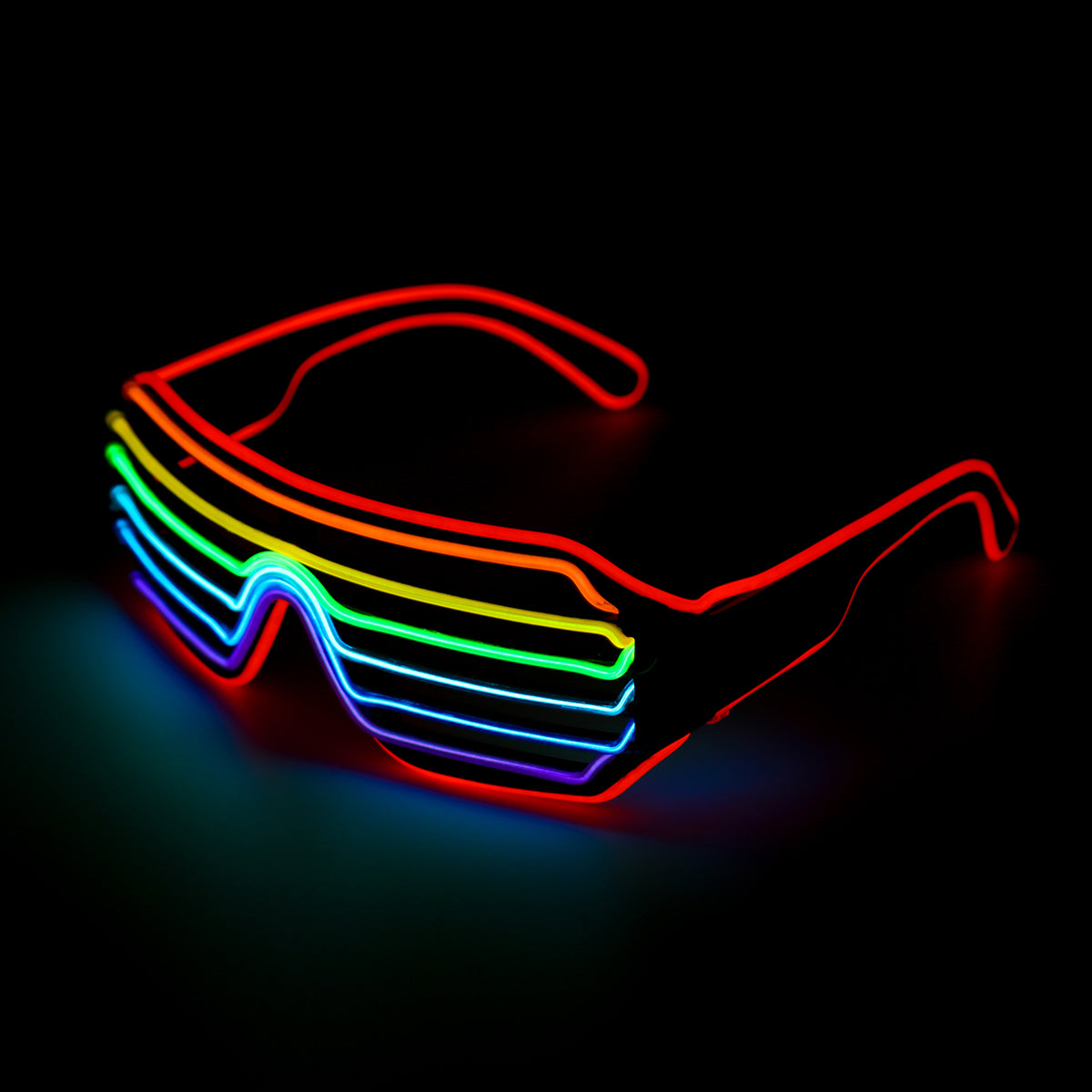 LED shutter bril regenboog - Afbeelding 3